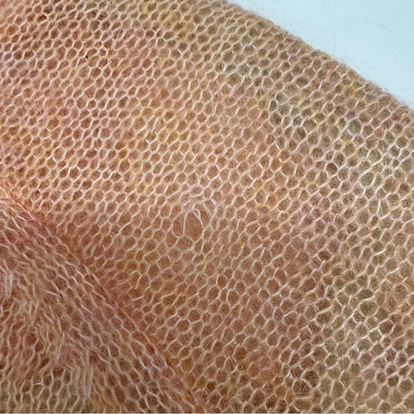 NWT J Crew Size Large Dusty Peach Kid Mohair/Polyamide V-Neck Boyfriend Cardigan - Picture 8 of 13